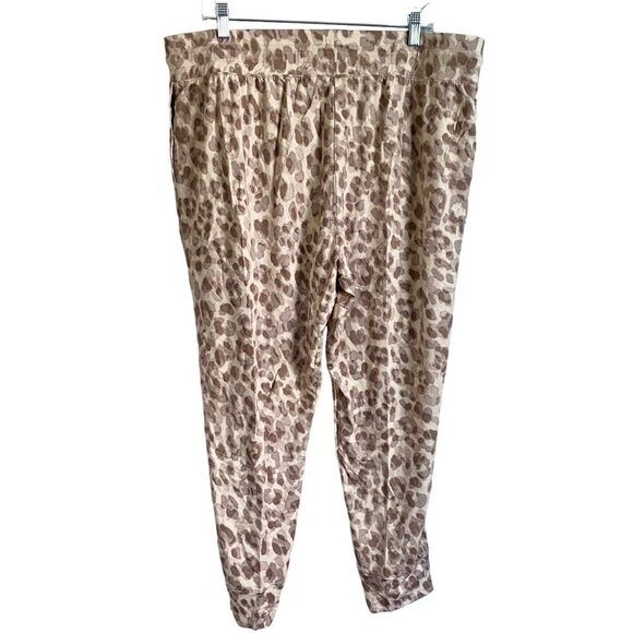 Skinnygirl Overruled Jogger Animal Print Drawstring Pants Pockets Women's 1X NEW - Picture 2 of 9